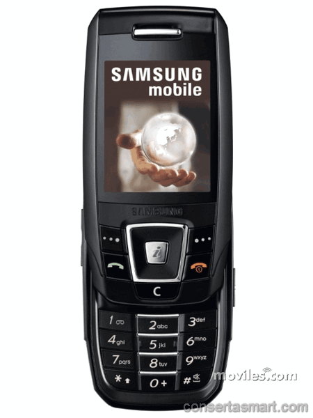 não sai som Samsung SGH-E390