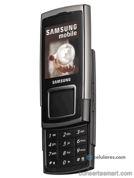 não sai som Samsung SGH-E950