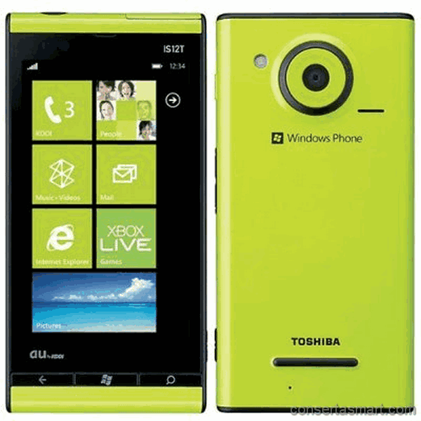 não sai som&nbsp;Toshiba IS12T