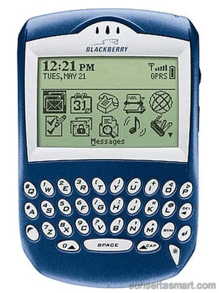 não toca som RIM Blackberry 7210