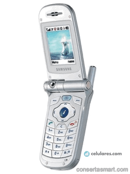 pessoa não escuta sua voz ligação Samsung SGH-V200