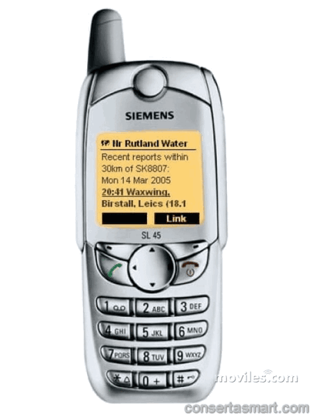 pessoa não escuta sua voz ligação Siemens SL45
