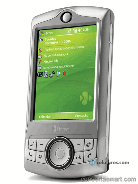 problema em aplicativo erros de software HTC P3350