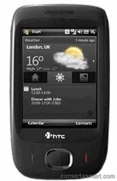 problema em aplicativo erros de software HTC Touch Viva