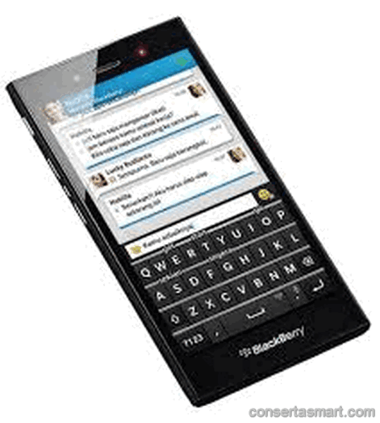 problema em aplicativo erros de software RIM BlackBerry Z3