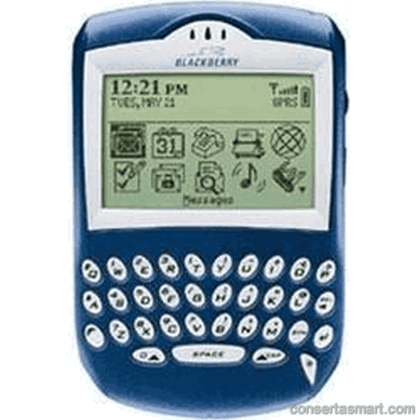 problema em aplicativo erros de software RIM Blackberry 6220