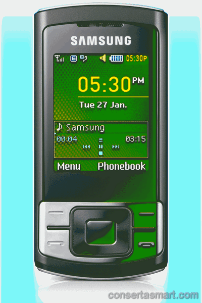 problema em aplicativo erros de software Samsung C3050