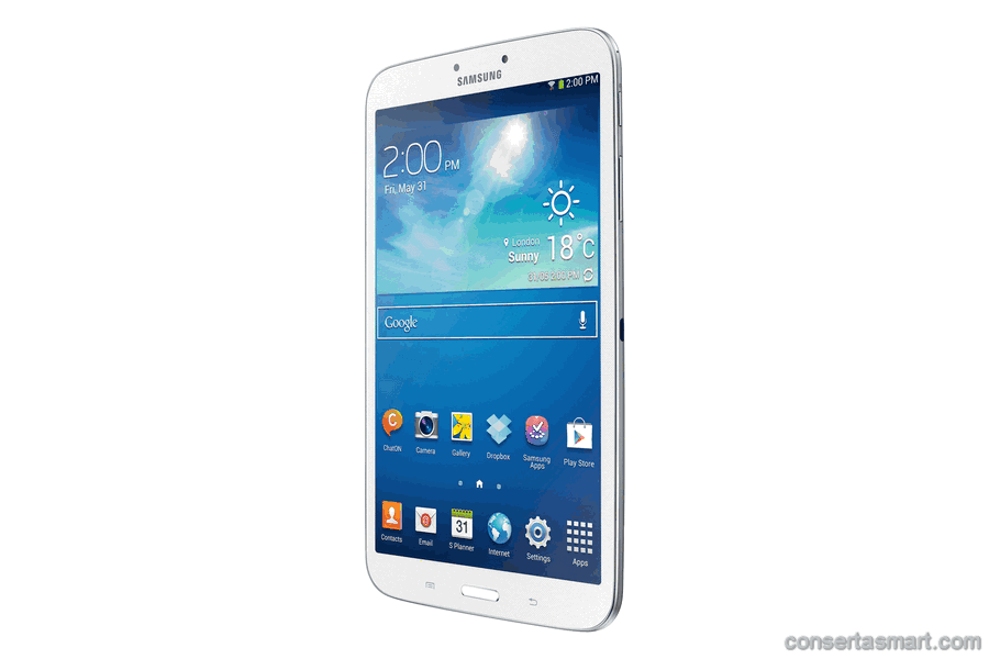problema em aplicativo erros de software Samsung Galaxy TAB 3 T310