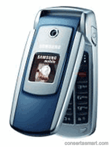 problema em aplicativo erros de software Samsung SGH-X550