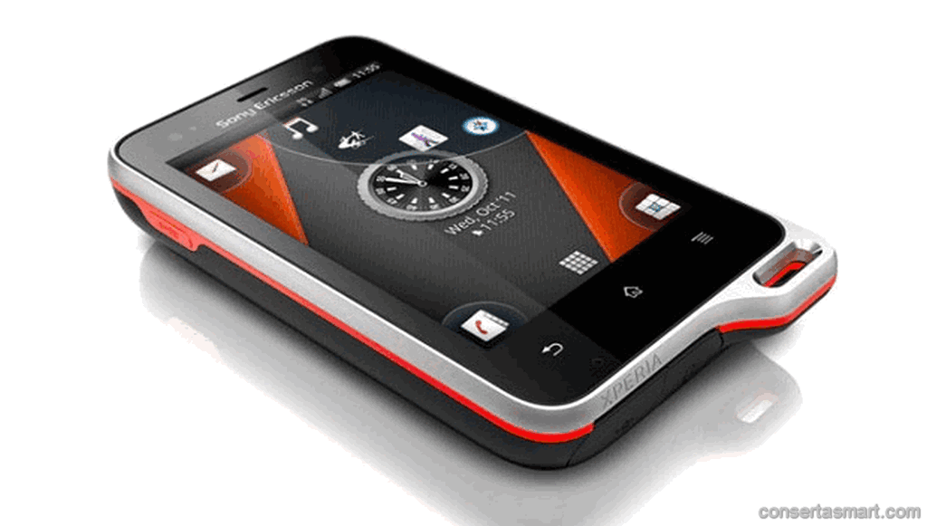 problema em aplicativo erros de software&nbsp;Sony Ericsson Xperia Active