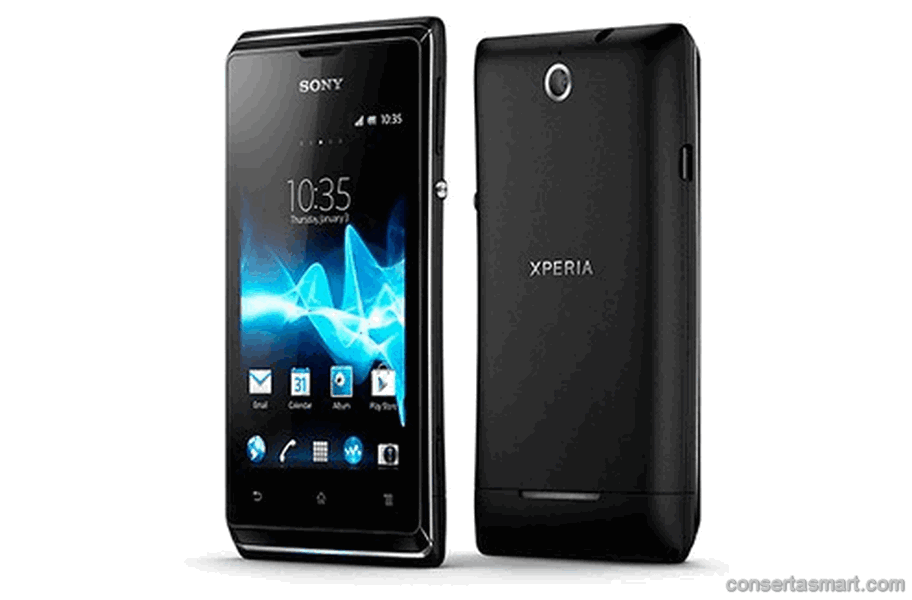 problema em aplicativo erros de software Sony Xperia E Dual