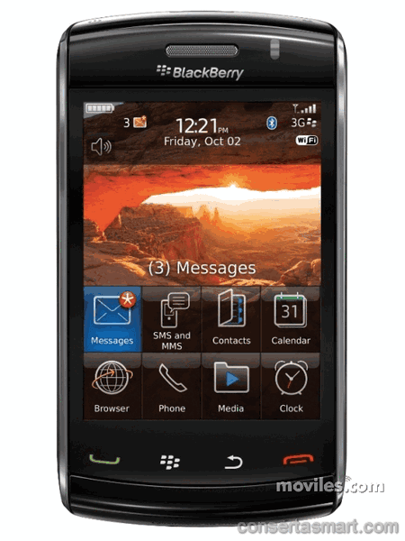 problemas no microfone BlackBerry Storm2 9550