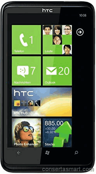 problemas no microfone HTC HD7