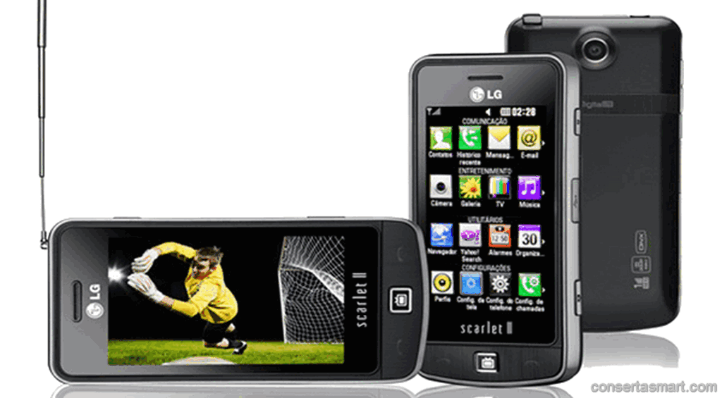 problemas no microfone LG GM600 Scarlett 2