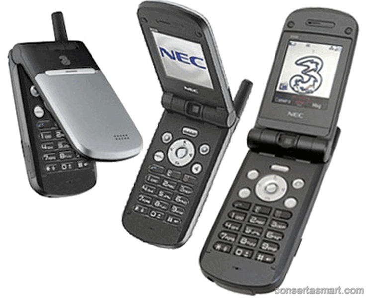 problemas no microfone Nec e338