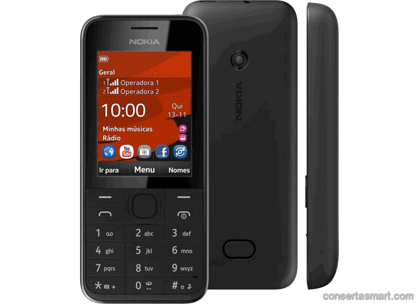 problemas no microfone Nokia 208 Dual SIM