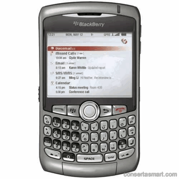 problemas no microfone RIM Blackberry 8310 Curve