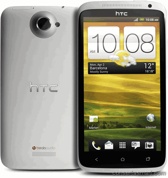 tela quebrada HTC One X