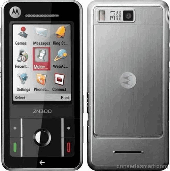 touchscreen não funciona ou está quebrado Motorola ZN300