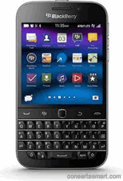 touchscreen não funciona ou está quebrado RIM BlackBerry Classic