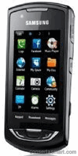 touchscreen não funciona ou está quebrado Samsung Halley Evo S5620