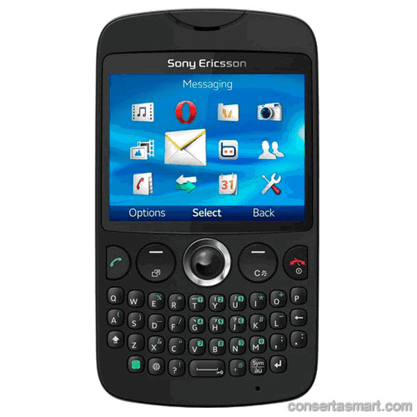 touchscreen não funciona ou está quebrado Sony Ericsson txt