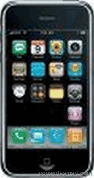 travado no logo Apple iPhone 2G