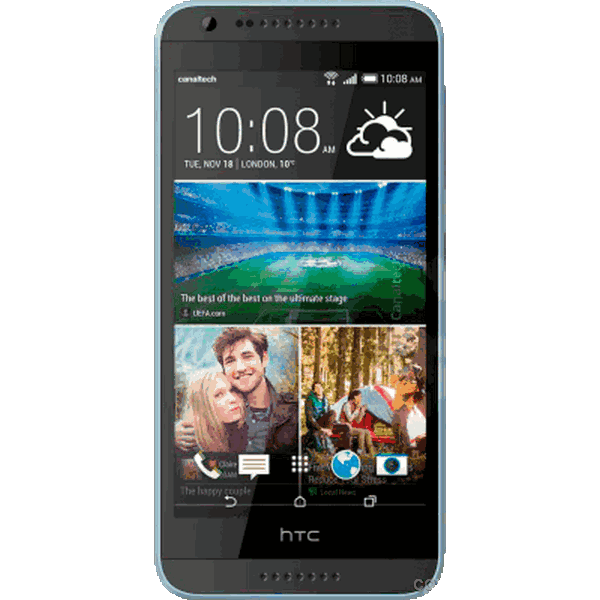 travado no logo HTC Desire 620G