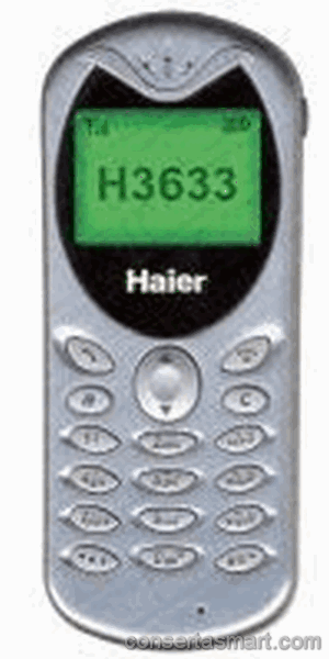 travado no logo Haier H3633