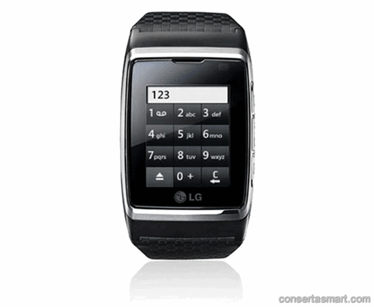 travado no logo LG GD910 3G Touch Watch Phone