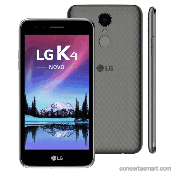 travado no logo LG K4