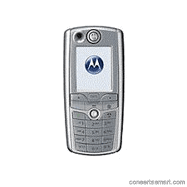 travado no logo Motorola C975