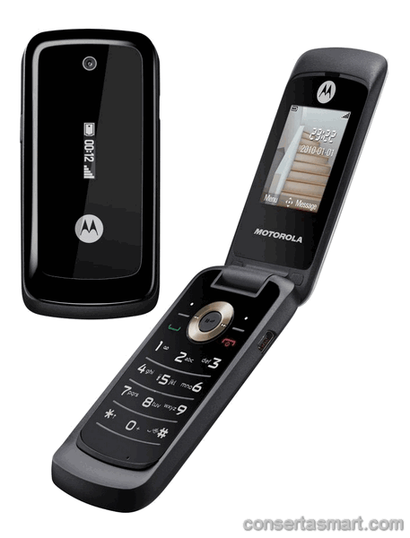 travado no logo Motorola WX295
