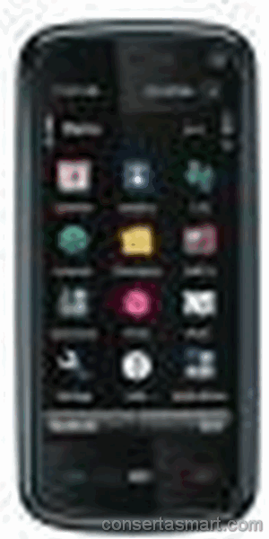 travado no logo Nokia 5800 Xpress Music