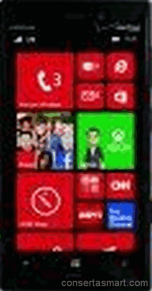 travado no logo Nokia Lumia 928