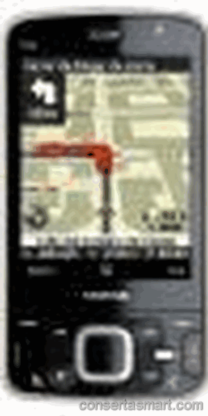 travado no logo Nokia N96
