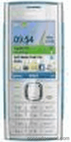 travado no logo Nokia X2