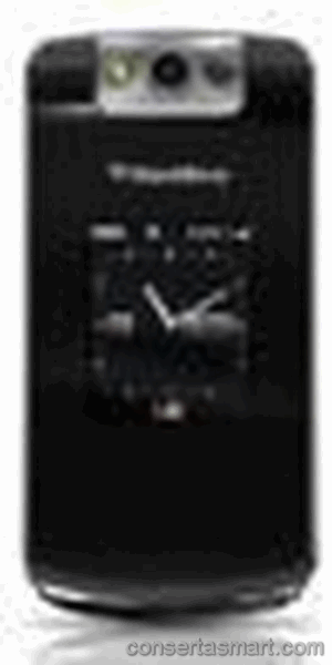 travado no logo RIM BlackBerry Pearl Flip 8220