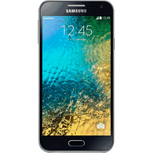 travado no logo Samsung Galaxy E5