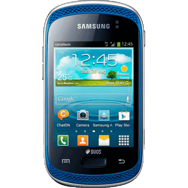 travado no logo Samsung Galaxy Music Duos