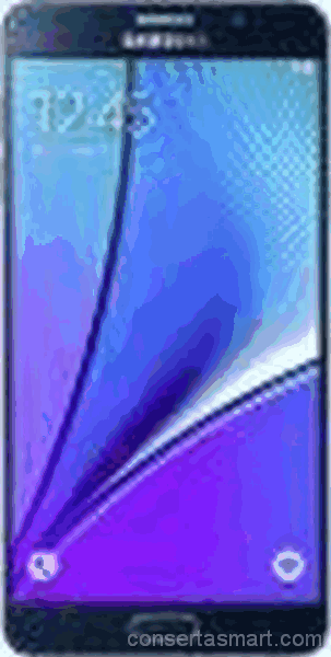 travado no logo Samsung Galaxy Note 5
