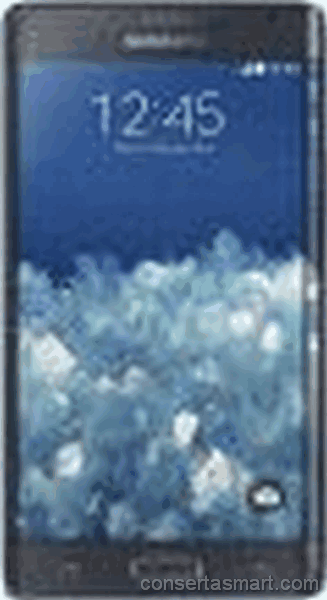 travado no logo Samsung Galaxy Note edge