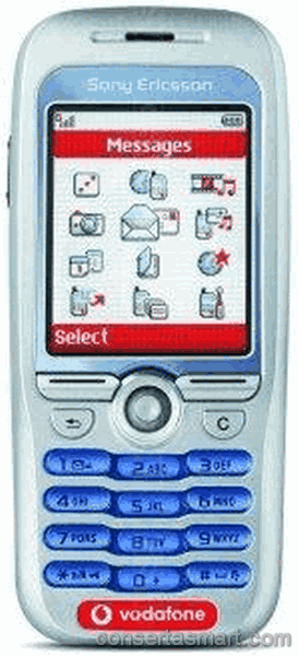 travado no logo Sony Ericsson F500i