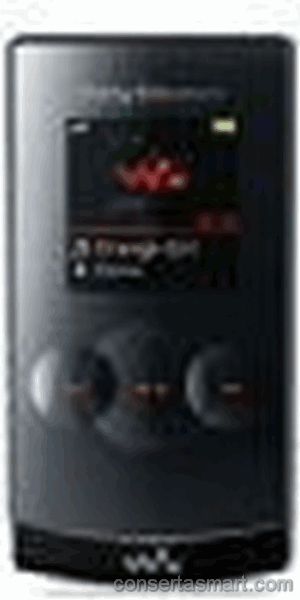 travado no logo Sony Ericsson W980