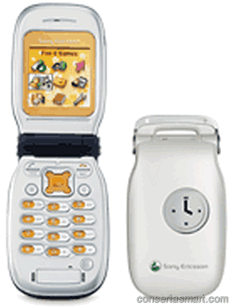 travado no logo Sony Ericsson Z200