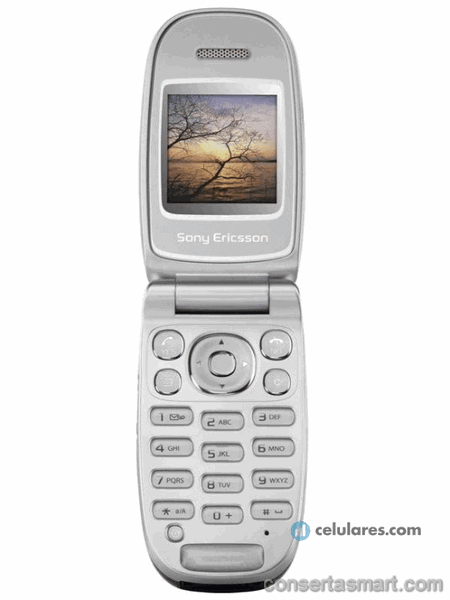 travado no logo Sony Ericsson Z300i